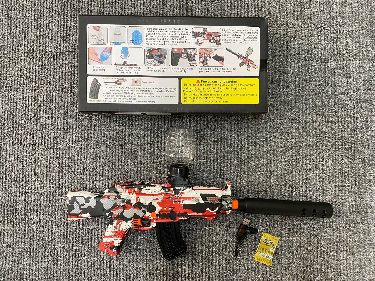 Miniatura 3 de Pistola Hidrogel AK47