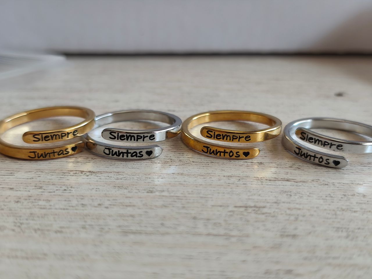 CAJA PACK ANILLOS "Siempre JuntOs" DUO