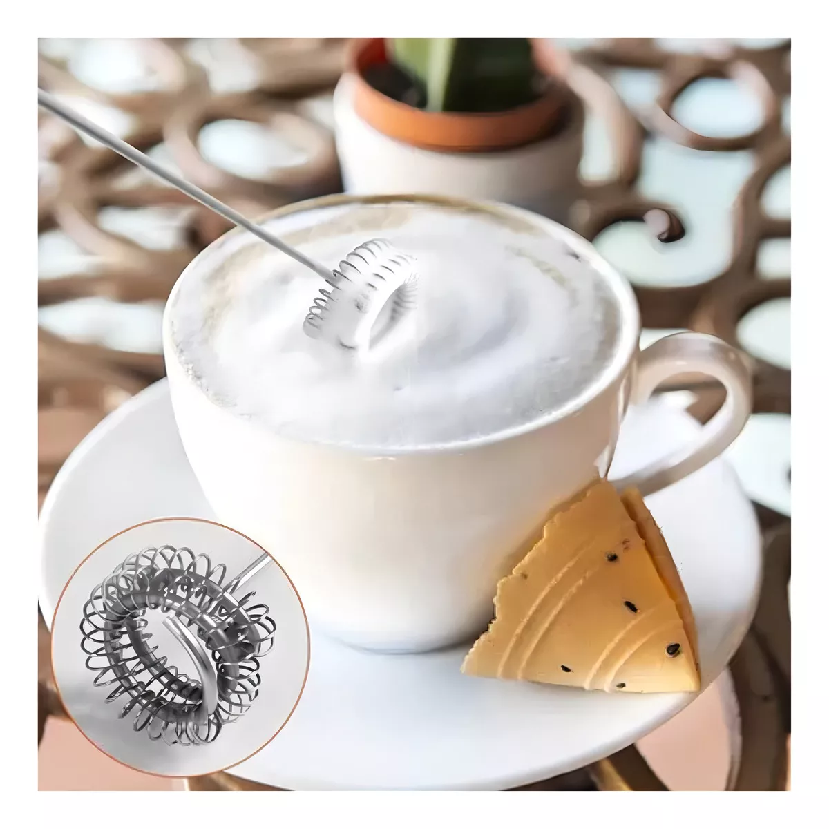 BATIDOR - MEZCLADOR 2 EN 1 RECARGABLE