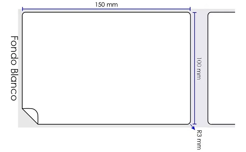 Miniatura 3 de Rollo de papel térmico etiqueta 100x150
