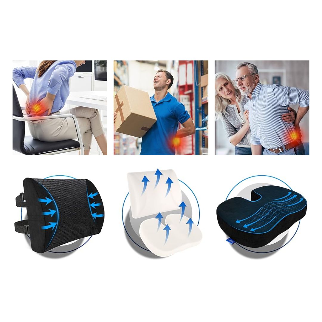 Miniatura 3 de Cojín Coxis Ortopedico Grande Silla