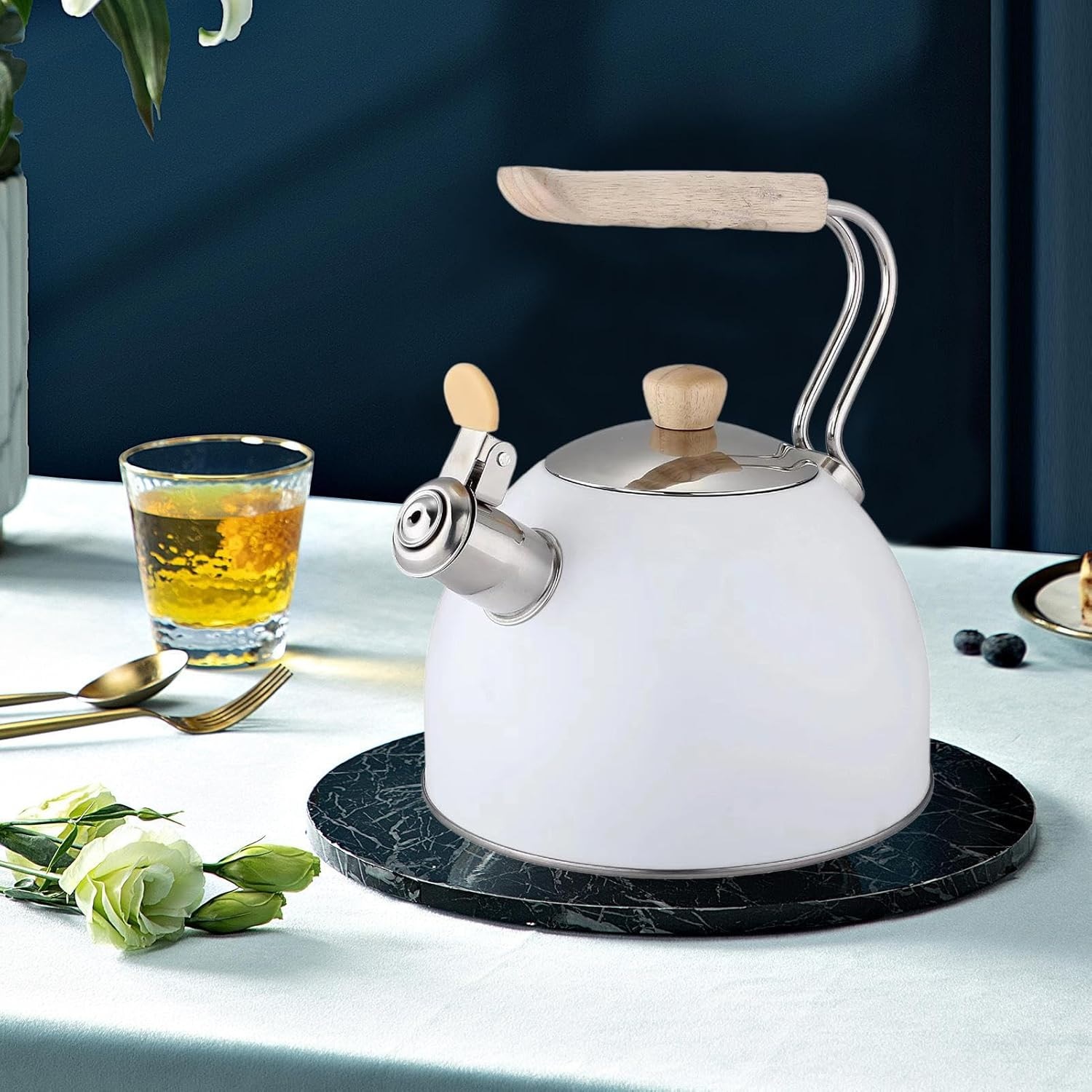 Tetera silbante 2.5L acero inoxidable