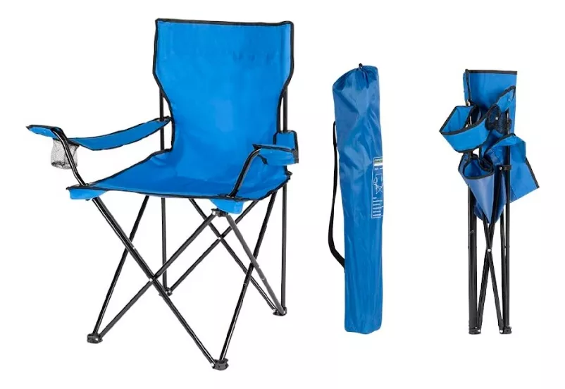 Vista 4 de SILLA CAMPING PLEGABLE PORTATIL - COLOR: NEGRO