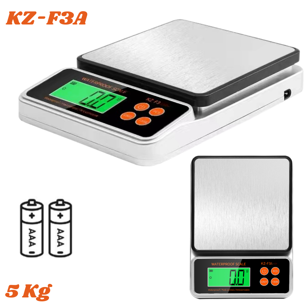 Pesa Bascula Gramera Digital 5Kg Kz-f3a