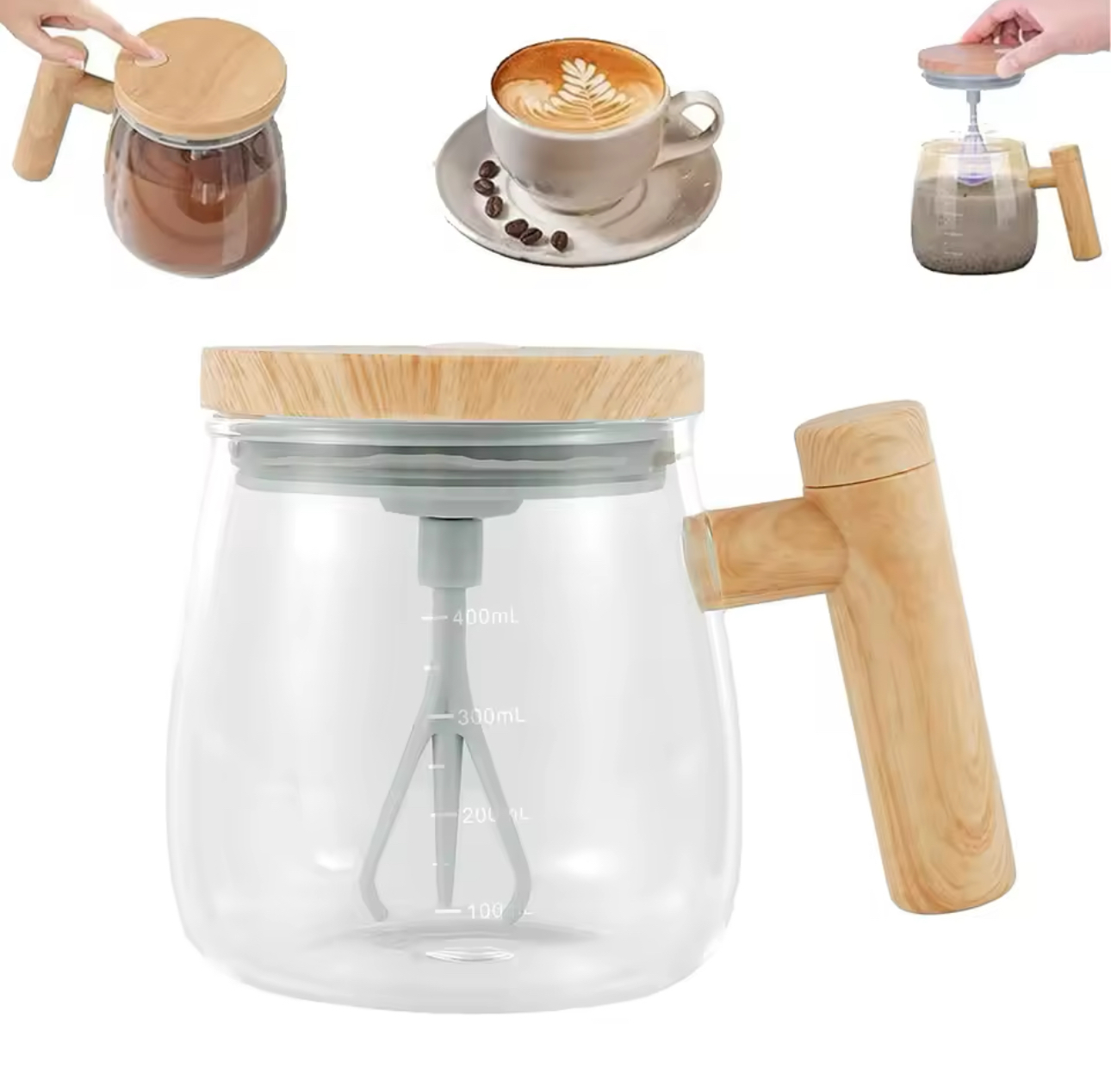 Miniatura 7 de TAZA VIDRIO MEZCLADORA ELECTRICA RECARGA