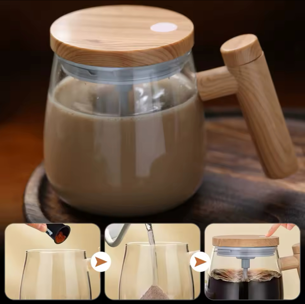 Miniatura 4 de TAZA VIDRIO MEZCLADORA ELECTRICA RECARGA