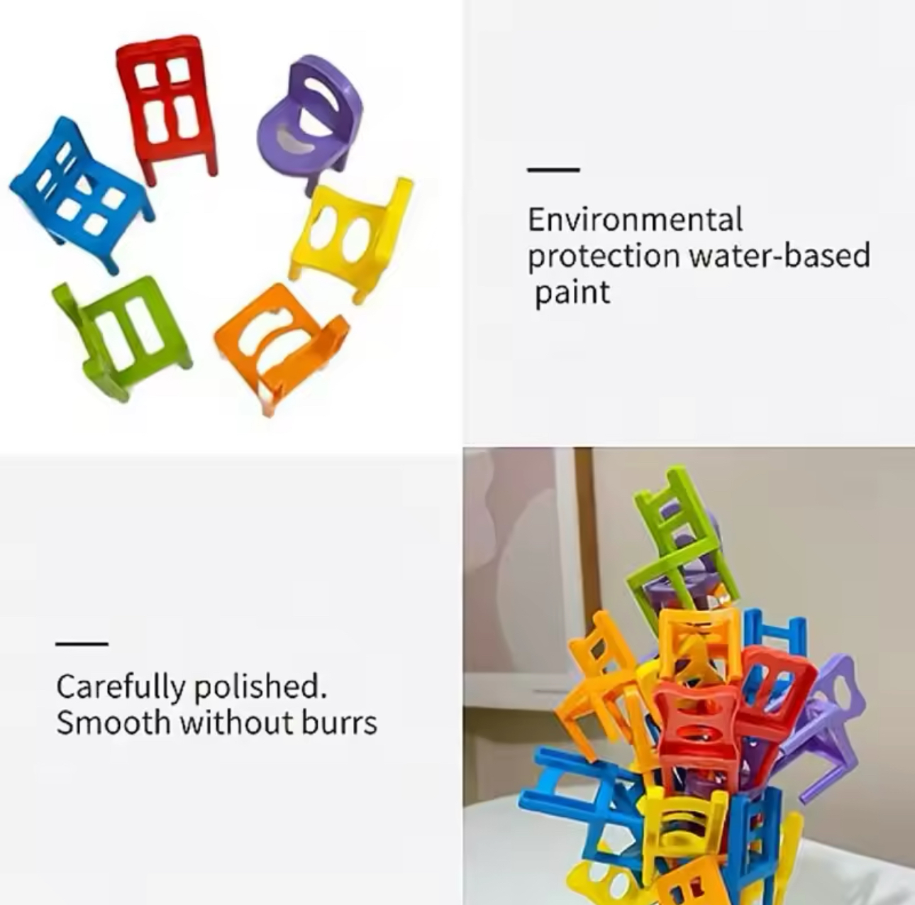 Miniatura 3 de JUEGO DE MESA SILLAS DE EQUILIBRIO 42 PZ