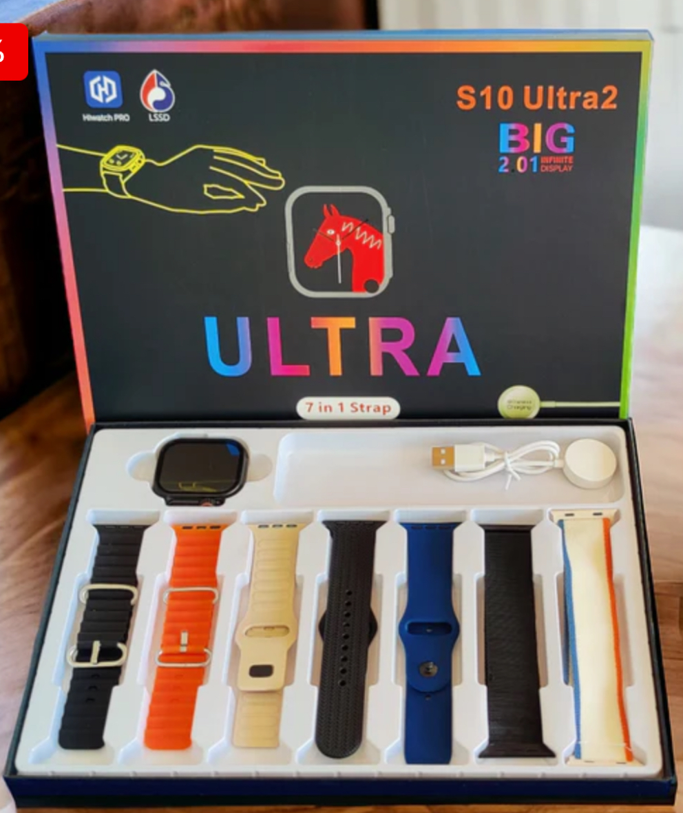 Reloj ultra 10 con 7 pulsos