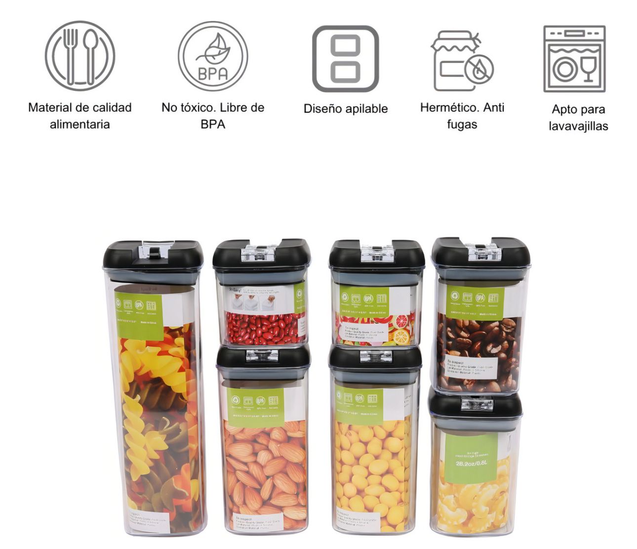 ORGANIZADOR,CONTENEDOR,SET DE GRANOS