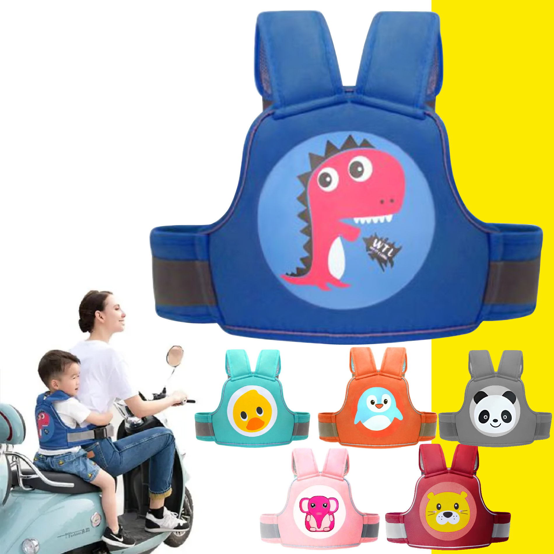 Canguro Arnes Seguridad Motos Para Niños