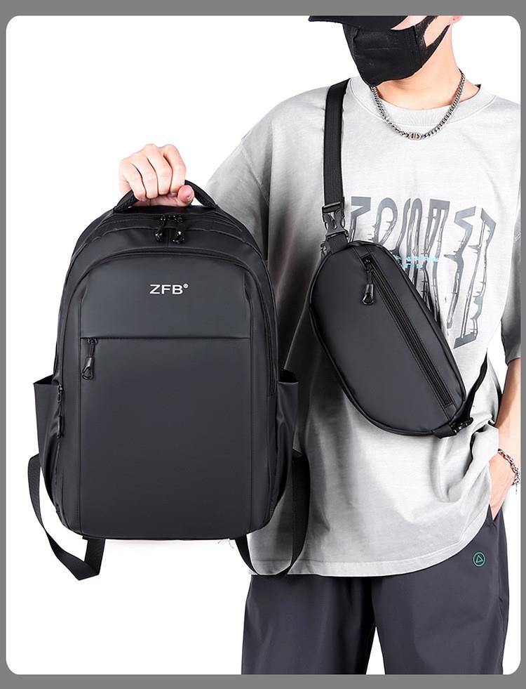 Morral Maleta + Canguro Importado ZFB NEGRO