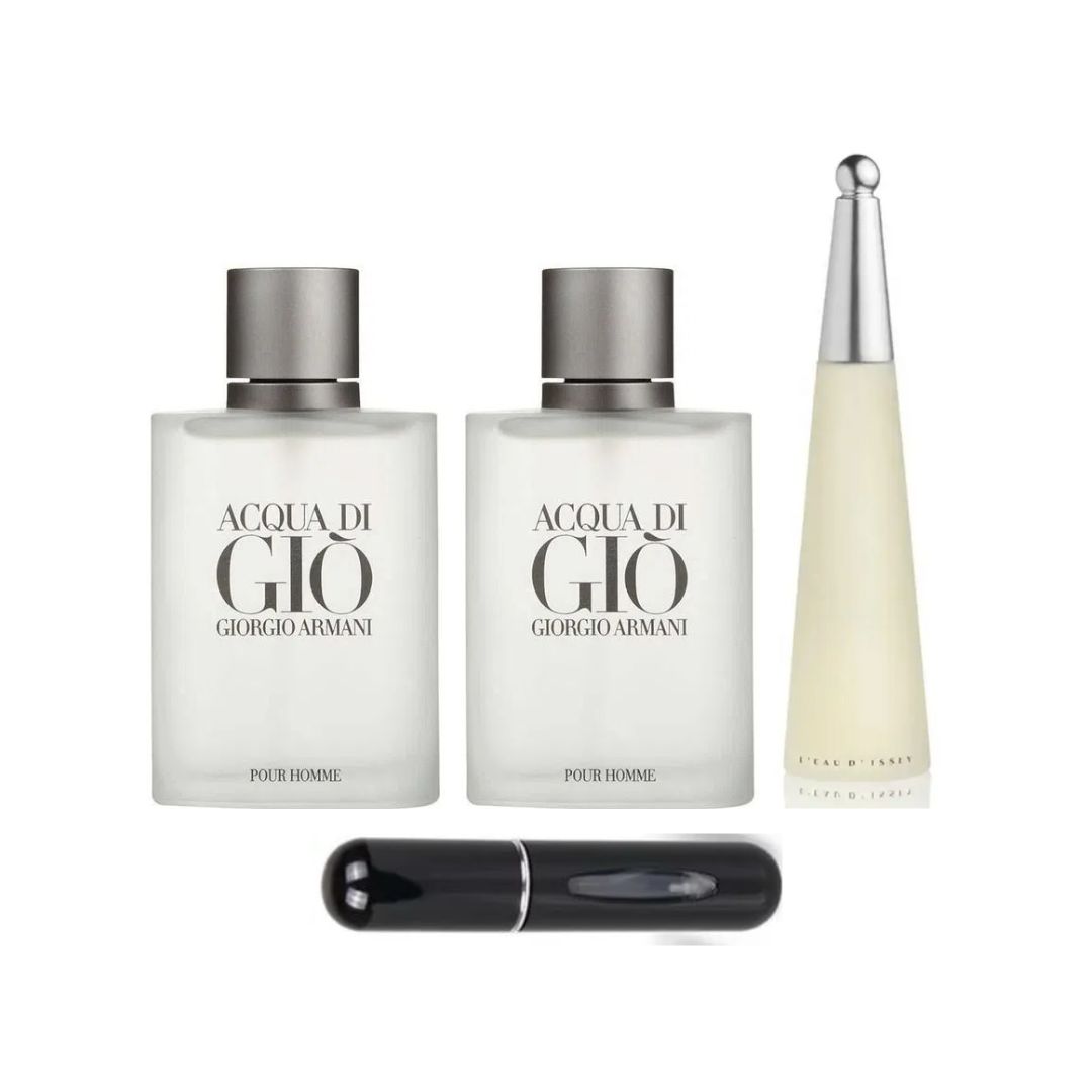 2 ACQUA DI GIO+ 1 ISSEY DAMA +PERFUMERO