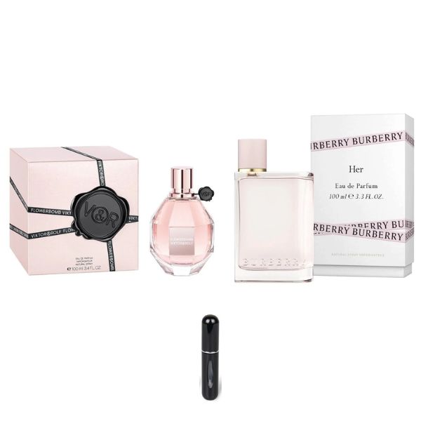 BURBERRY HER+FLOWER BOMB+PERFUMERO