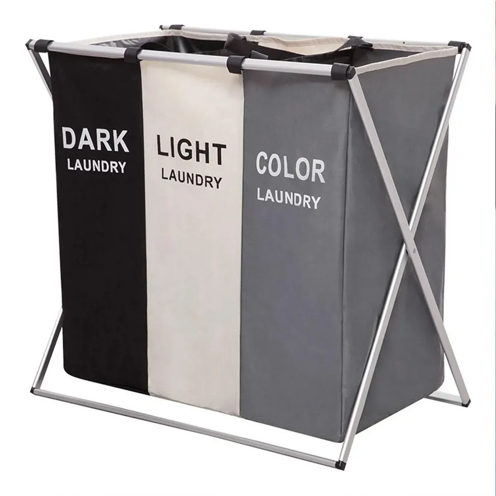 Miniatura 4 de Cesta Cesto Canasta De Ropa Sucia Triple