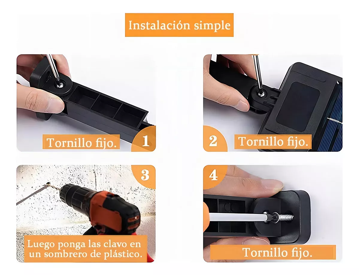 Miniatura 5 de Lámpara Solar Led 616B con luz Blanco fr