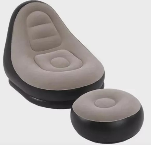 Sillon inflable con reposapies con Bomba