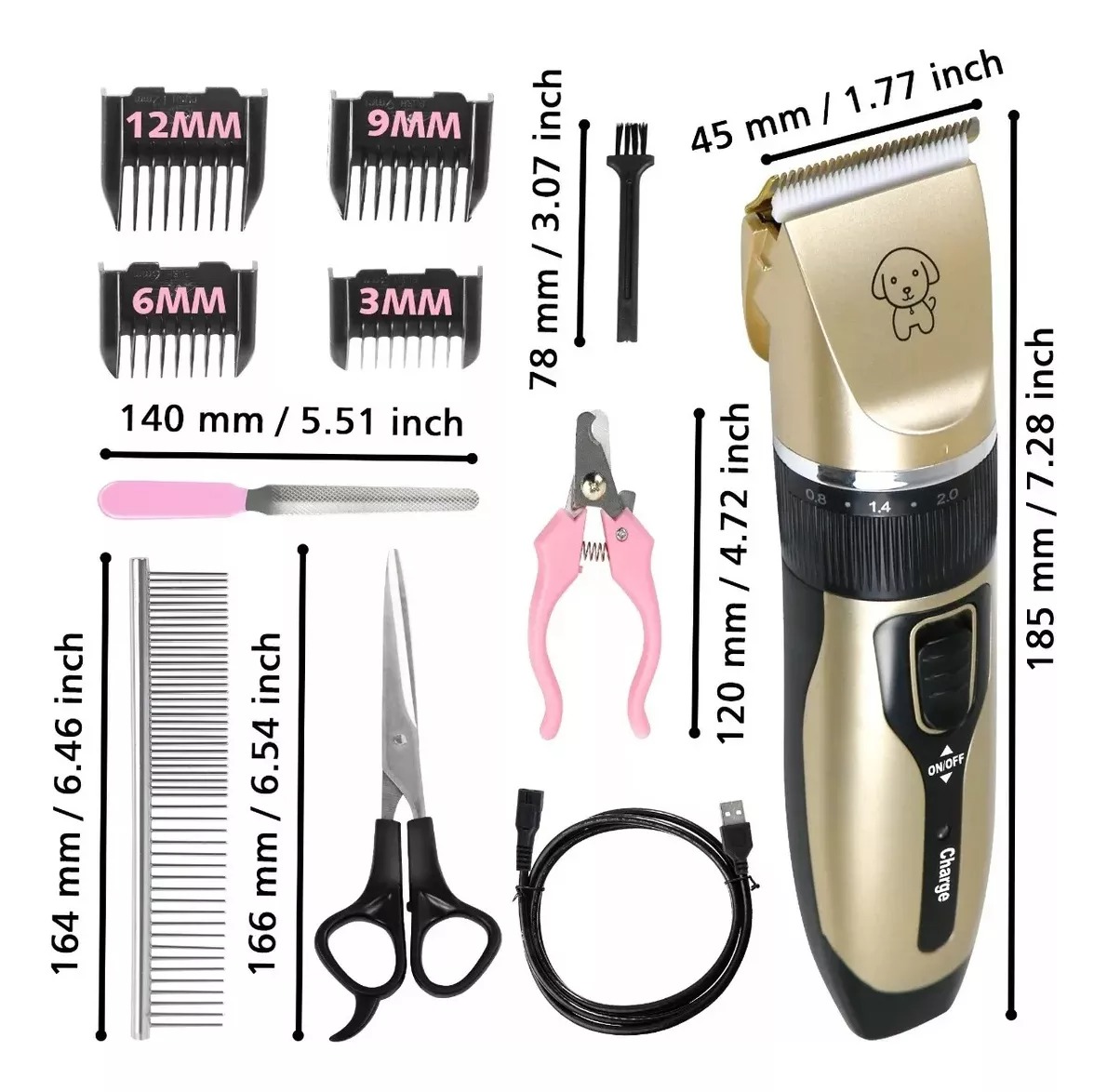Miniatura 5 de Máquina Peluquera para Mascotas – Kit