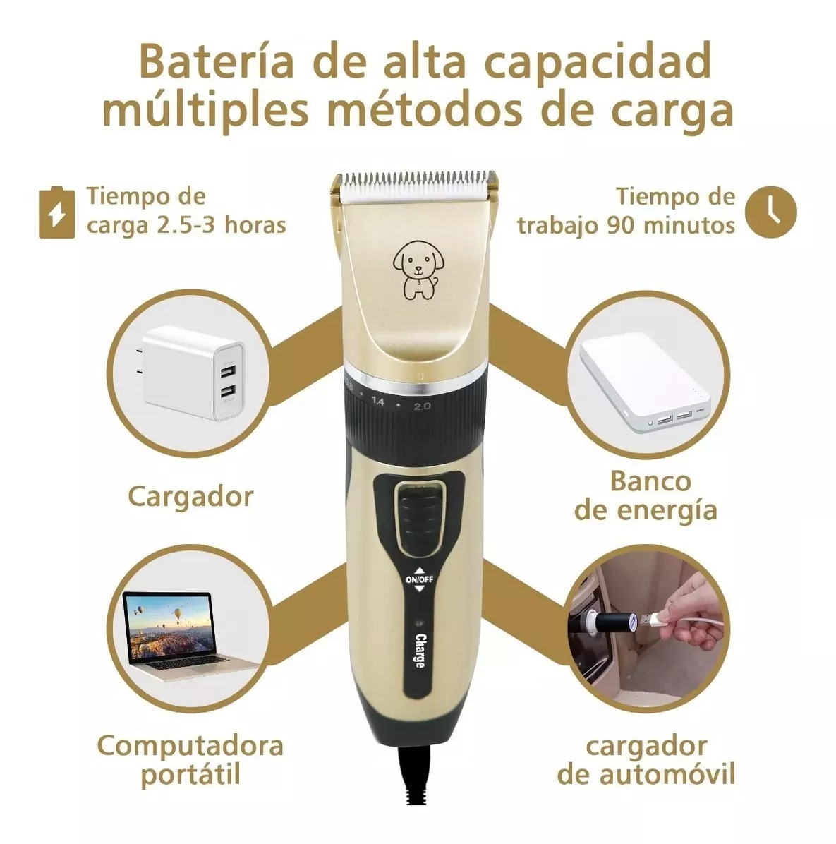 Miniatura 2 de Máquina Peluquera para Mascotas – Kit