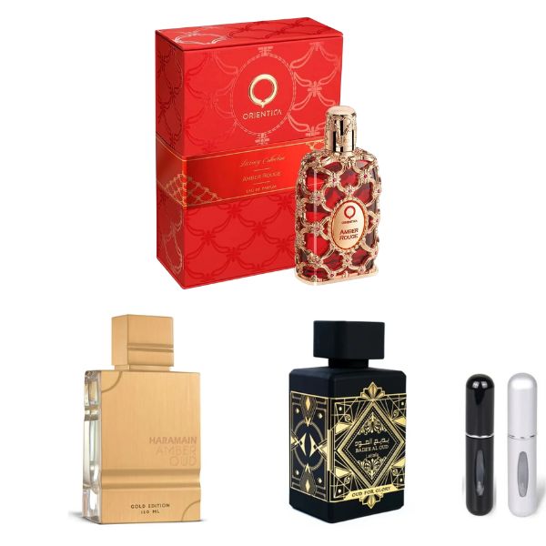 ROUGESTUCHE+AMBEROUD+OUDFORGLORY+2PERFUM