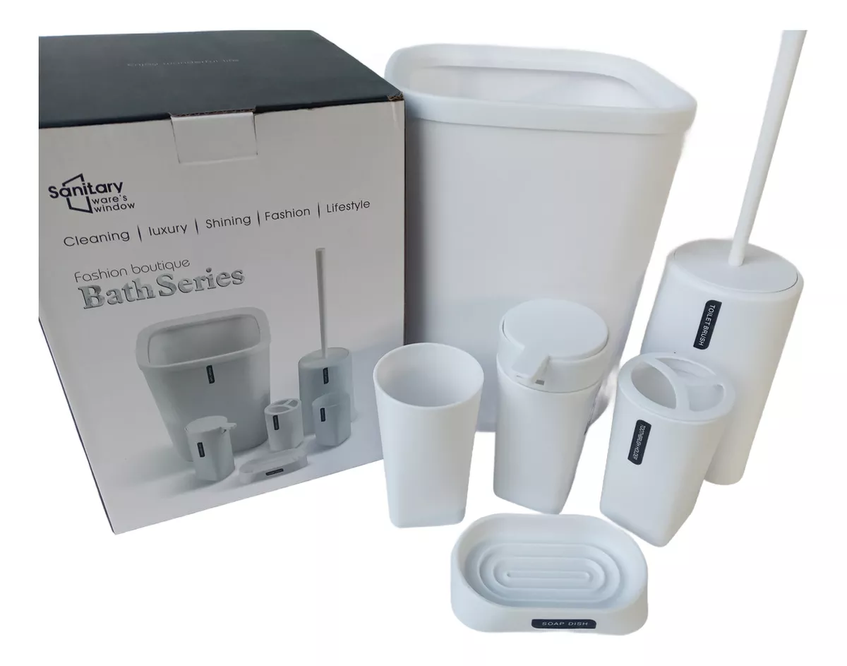 Set Accesorios para Baño 6 piezas Caneca