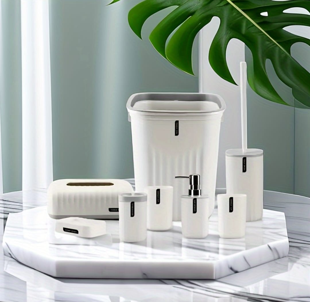 Set Accesorios para Baño 8 piezas Caneca