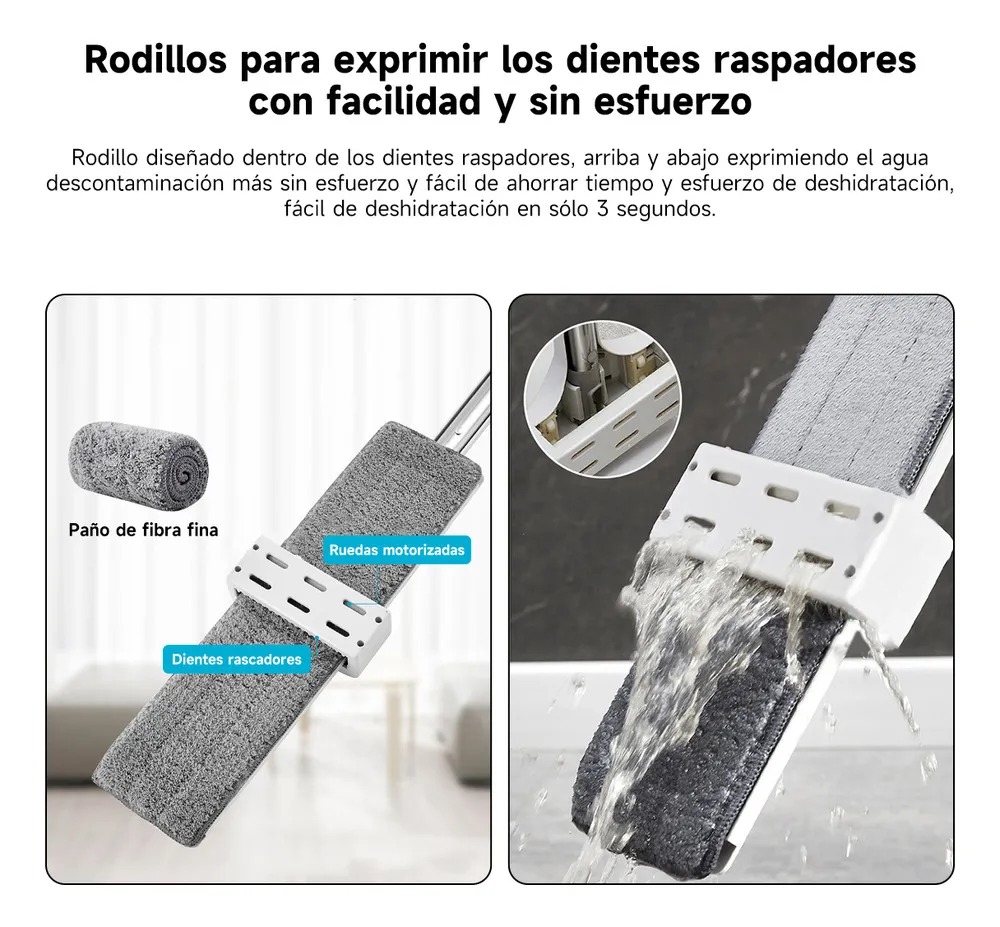 Trapero Plano Absorbente Se Escurre Solo