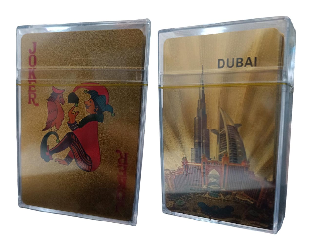 JUEGO DE CARTAS DE LUJO DORADO