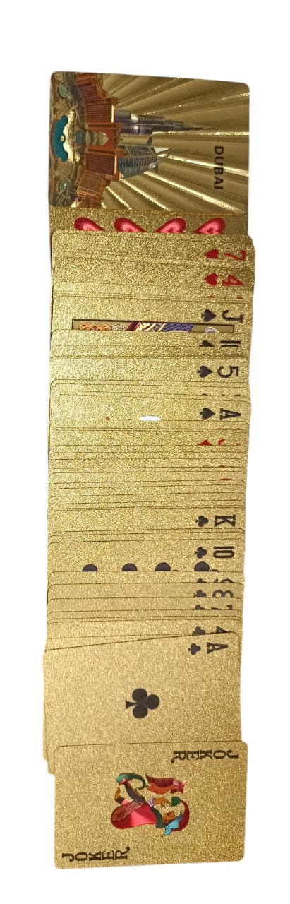 Miniatura 2 de JUEGO DE CARTAS DE LUJO DORADO