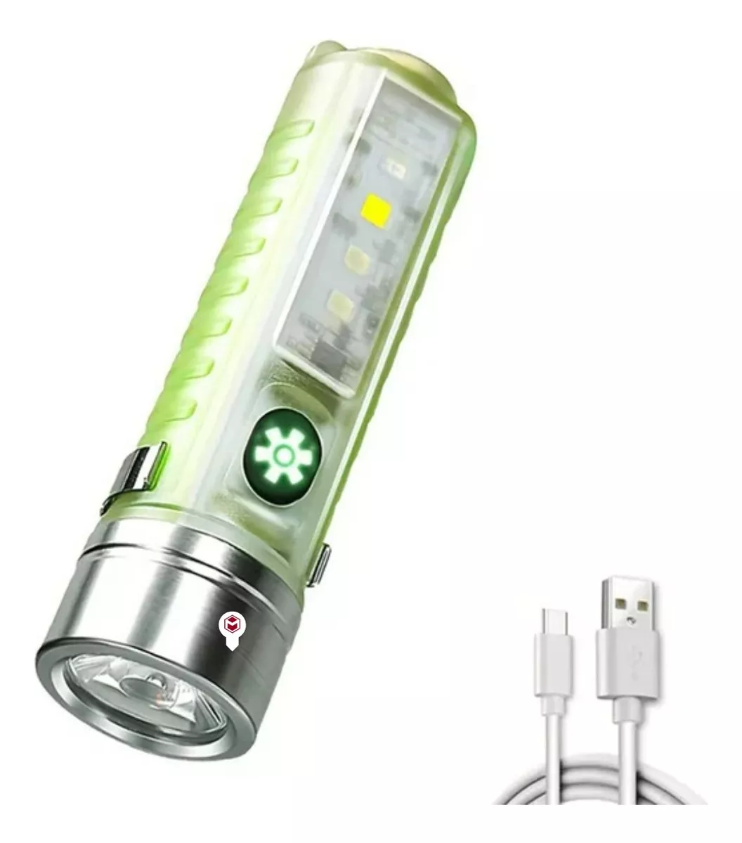 MINI LINTERNA LED RECARGABLE TRANSPARENT