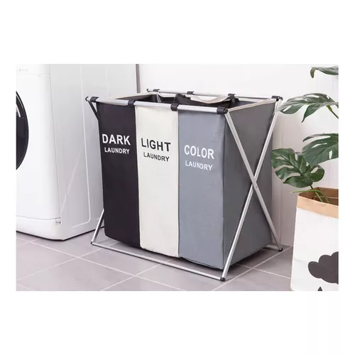 Miniatura 4 de Cesta Cesto Canasta De Ropa Sucia Triple