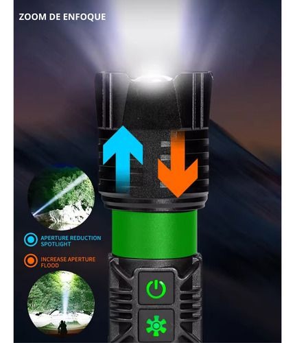 Linterna Recargable Power Bank