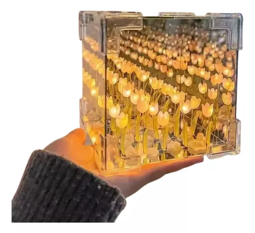 lampara cubo inf tulipanes