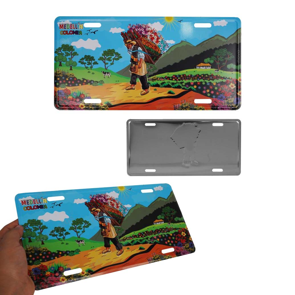 Placa Metalica Decorativa De 30 x 15 cm