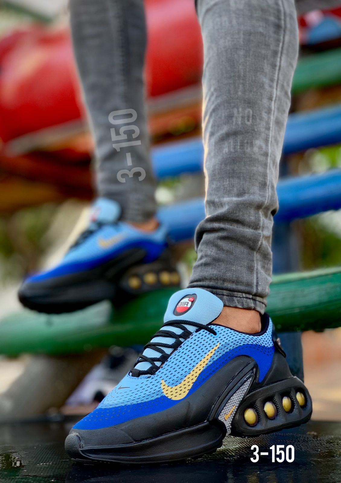 Miniatura 14 de Tenis Nike Air DN Caballero - Color: Negro Blanco, Tallas: 41