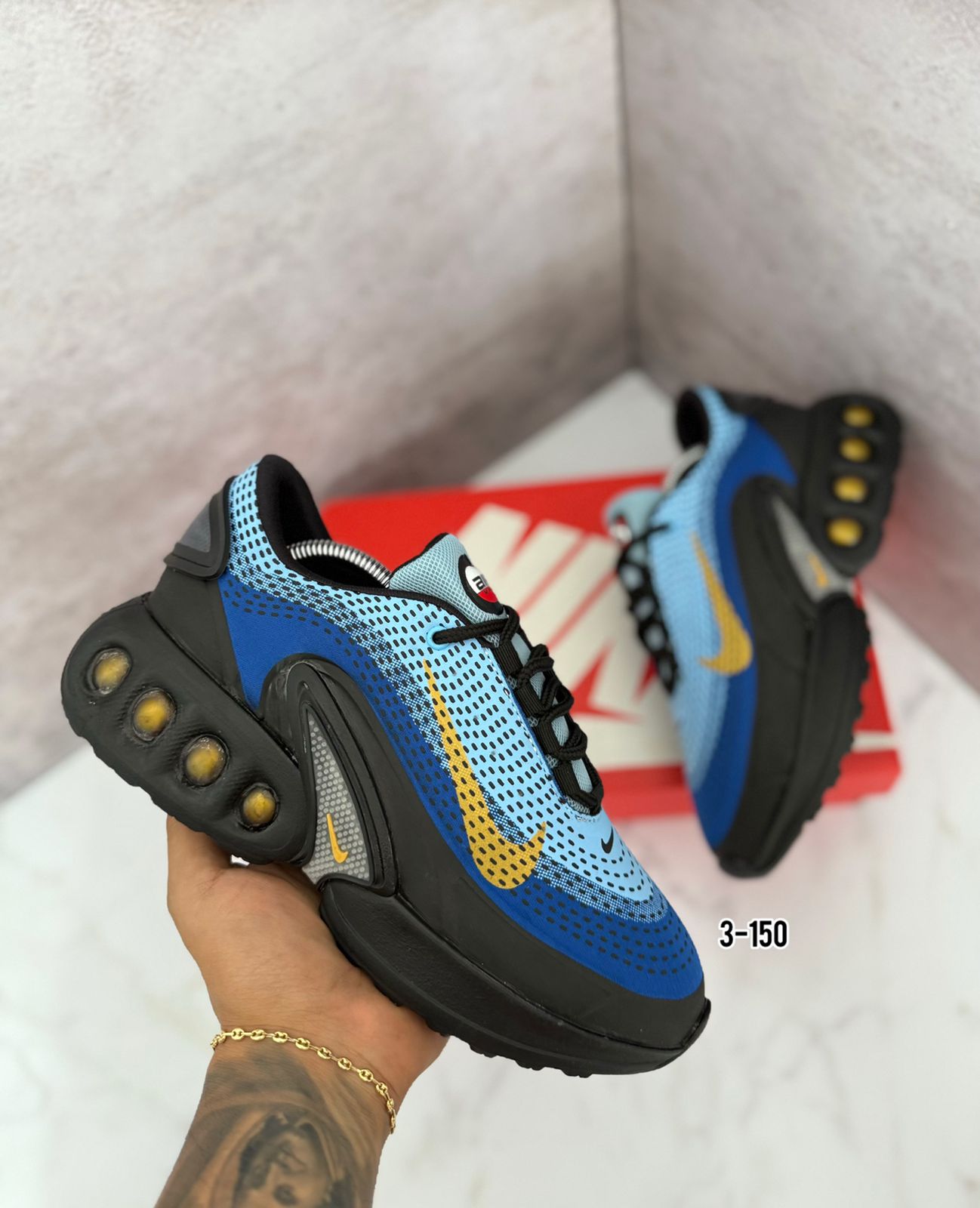 Miniatura 6 de Tenis Nike Air DN Caballero - Color: Negro Blanco, Tallas: 41