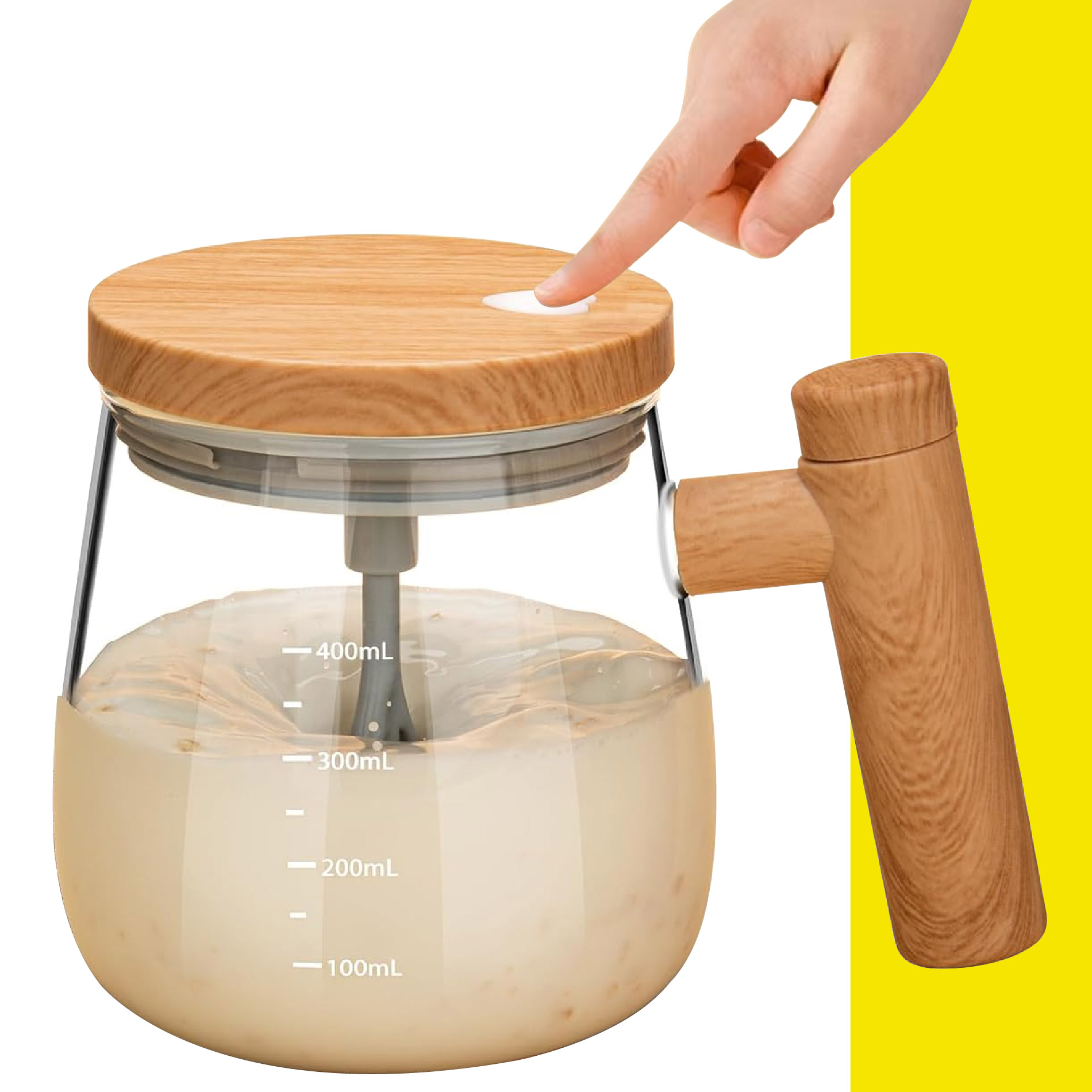 Miniatura 6 de Taza Mug Mezcladora Automatica En Vidrio