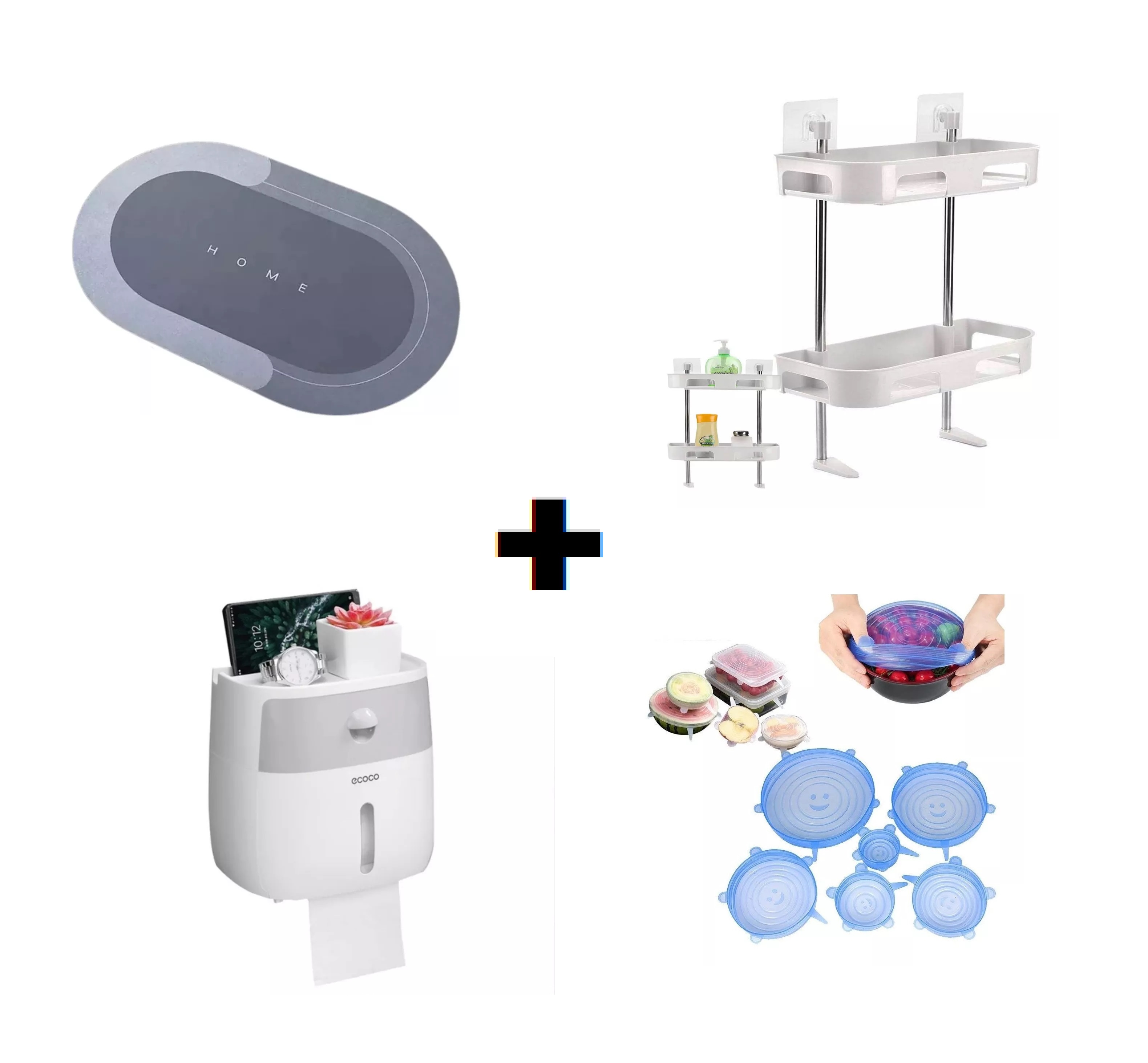 Set Tapas+Organizador+Dispensador+Tapete