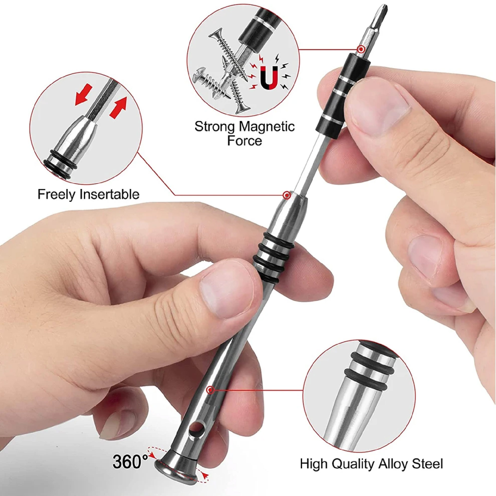 Miniatura 4 de Kit Destornillador De Precisión 110 en 1