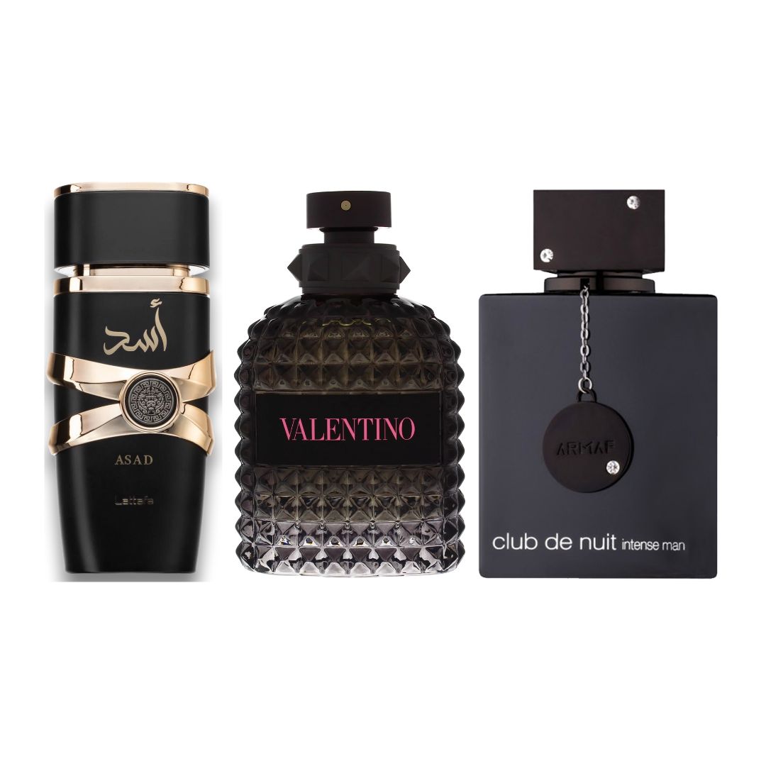 PERFUMES ASAD+VALENTINO+CLUBFULL+PERFU