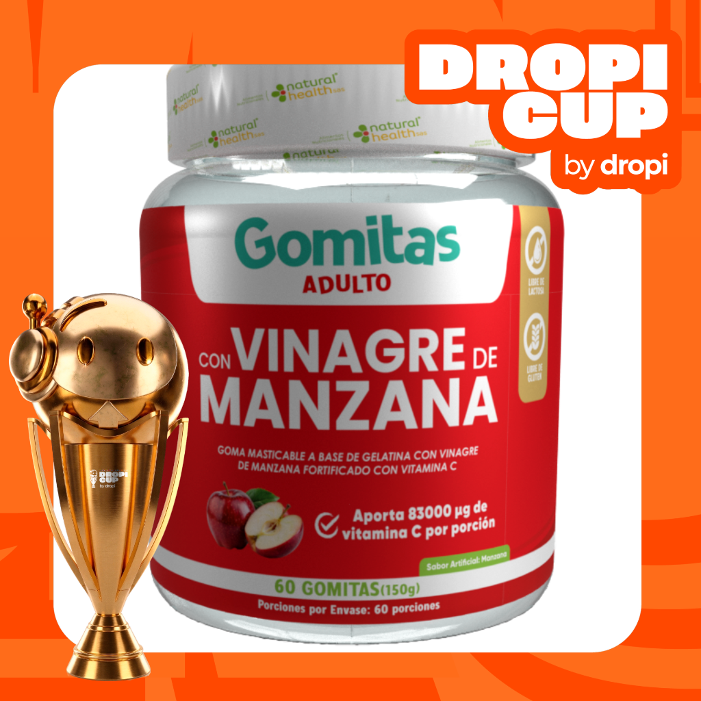 Gomas Vinagre De Manzana x60