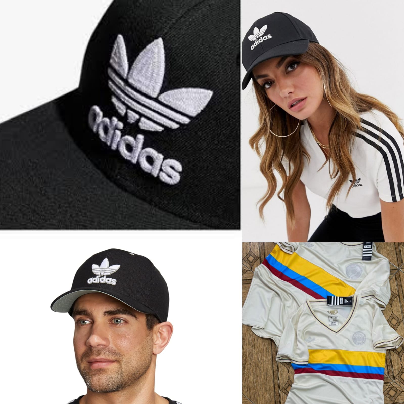 CAMISETA COL + GORRA ADIDAS IMPORT 1.1