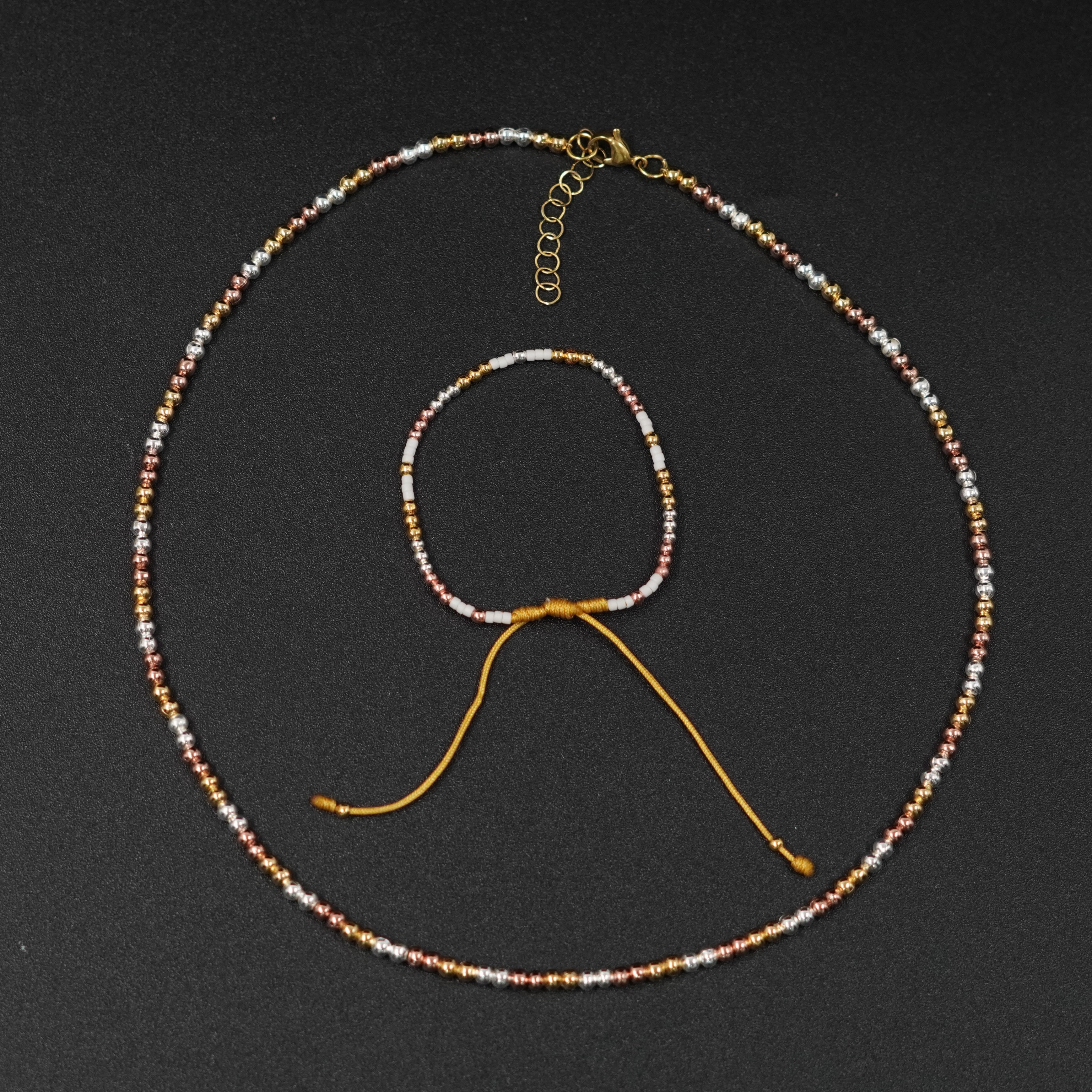 Miniatura 2 de COMBO: PULSERA-COLLAR 3 OROS