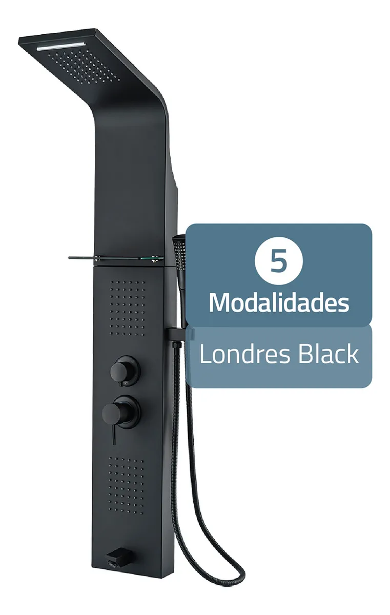 Columna Ducha Hidrojets Acero Inoxidable