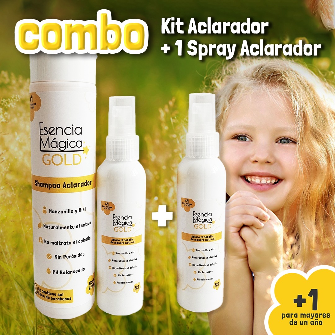 Combo kit aclarador + 1 spray