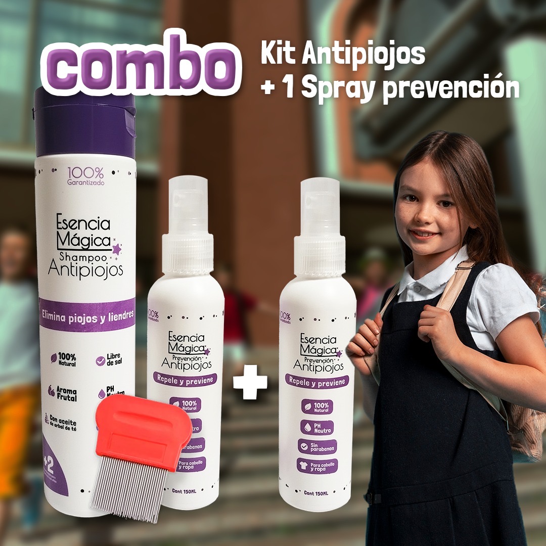Miniatura 1 de Kit antipiojos + spray repelente