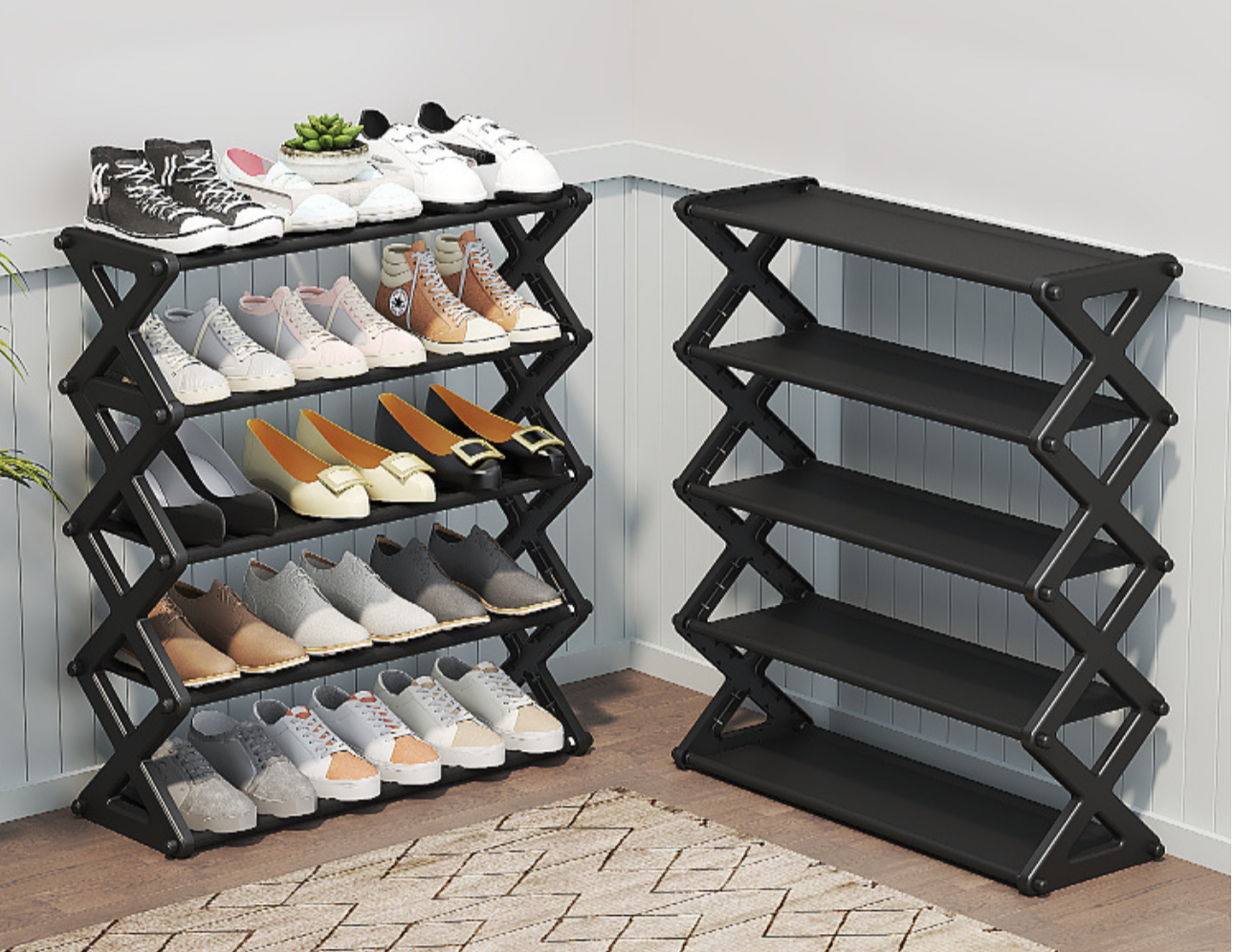 ORGANIZADOR ZAPATERO 5 NIVELES TRAPEZOID