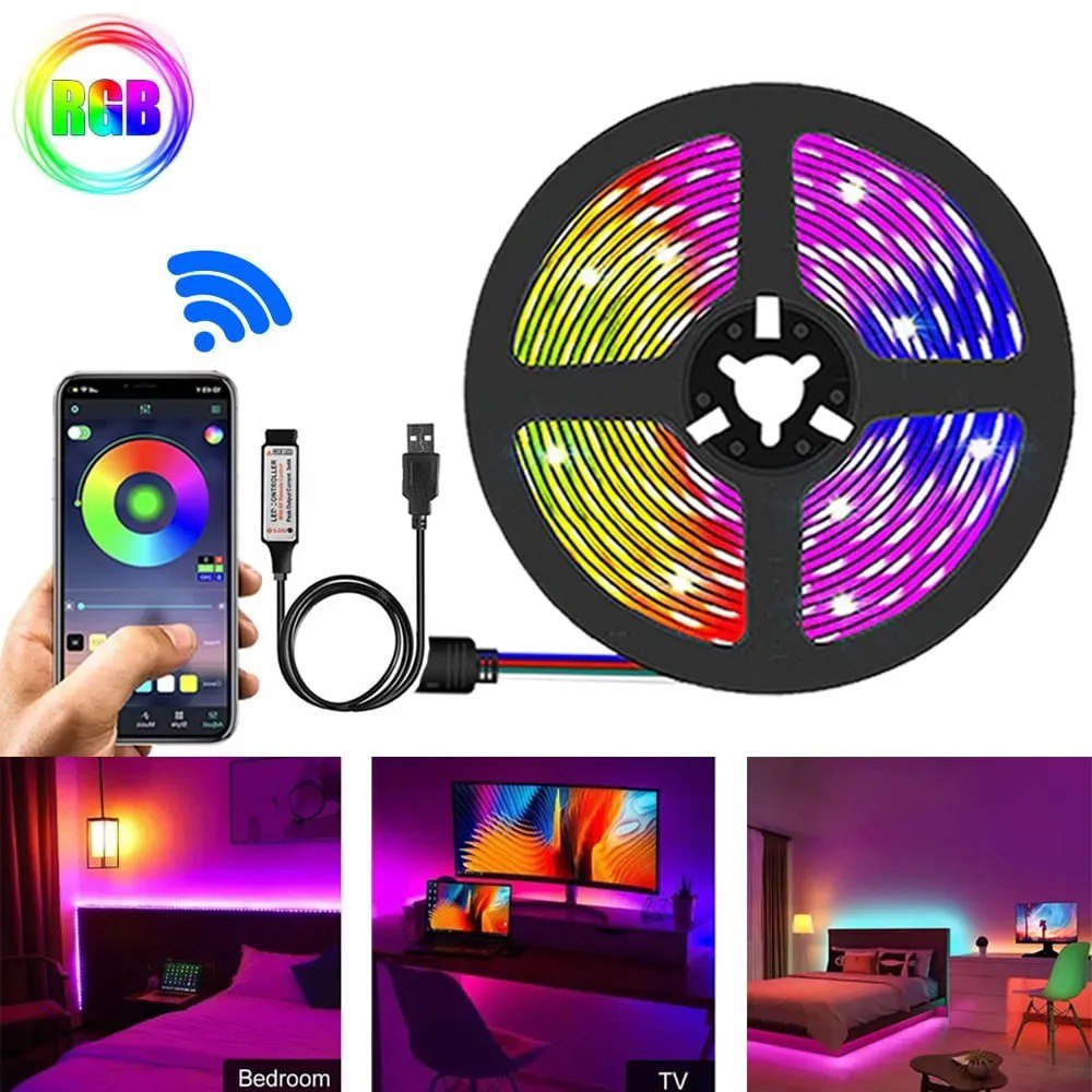 Miniatura 3 de Cinta Led Luces 5 Mts Usb Rgb Multicolor