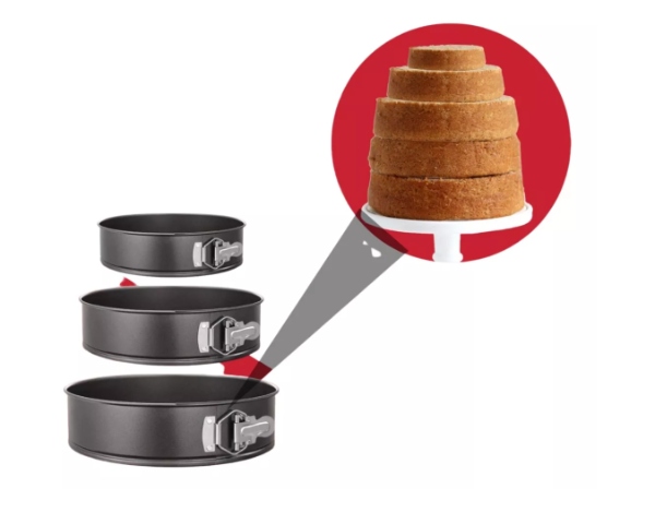 Moldes Pasteles Juego 3 Redondos disponible en Yaxa Colombia