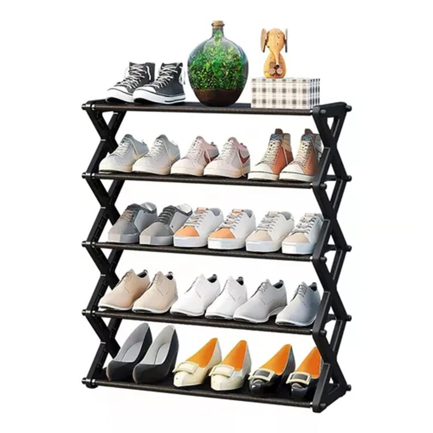 Zapatero modelo en X organizador