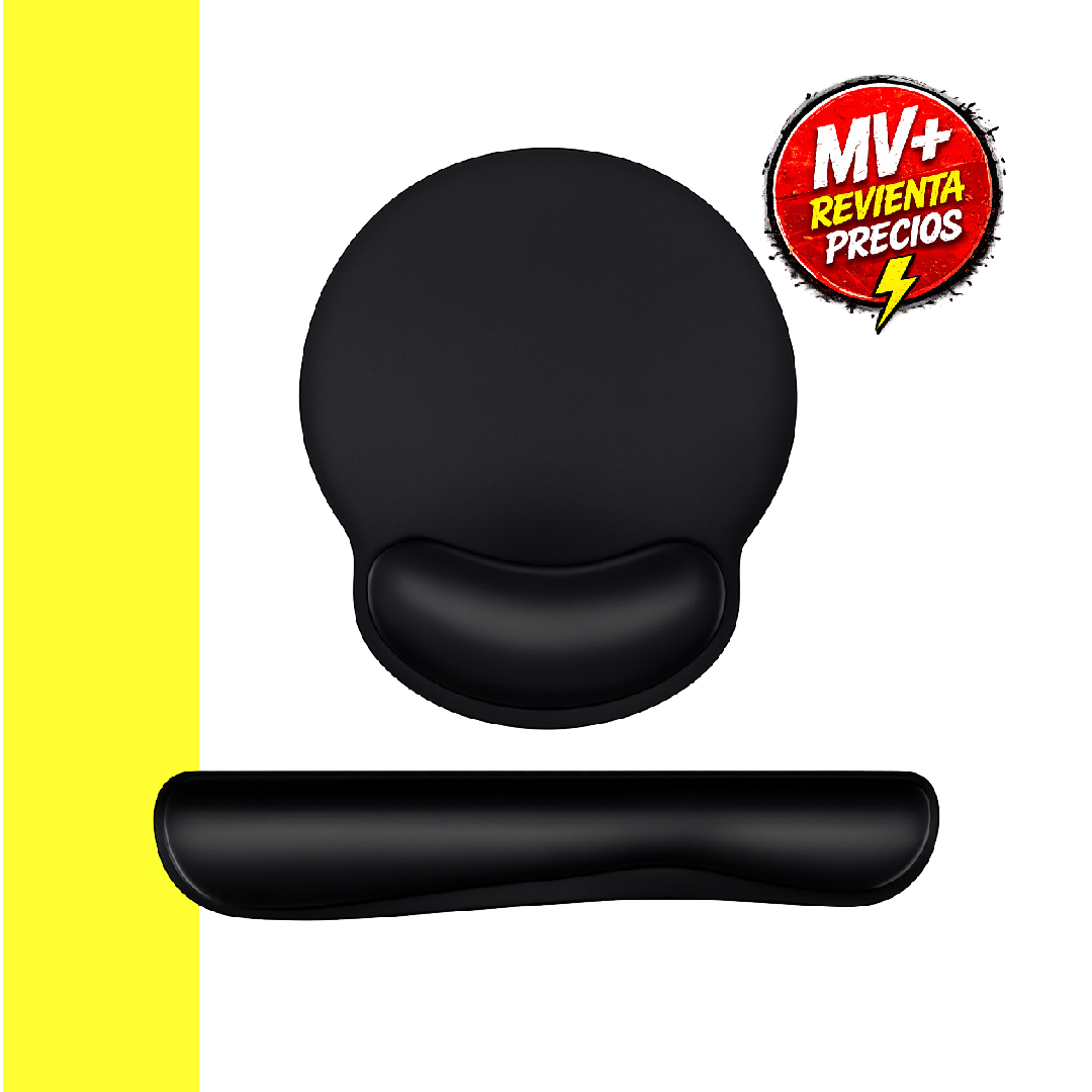 Pad Mouse + Reposa Muñecas Teclado Gel
